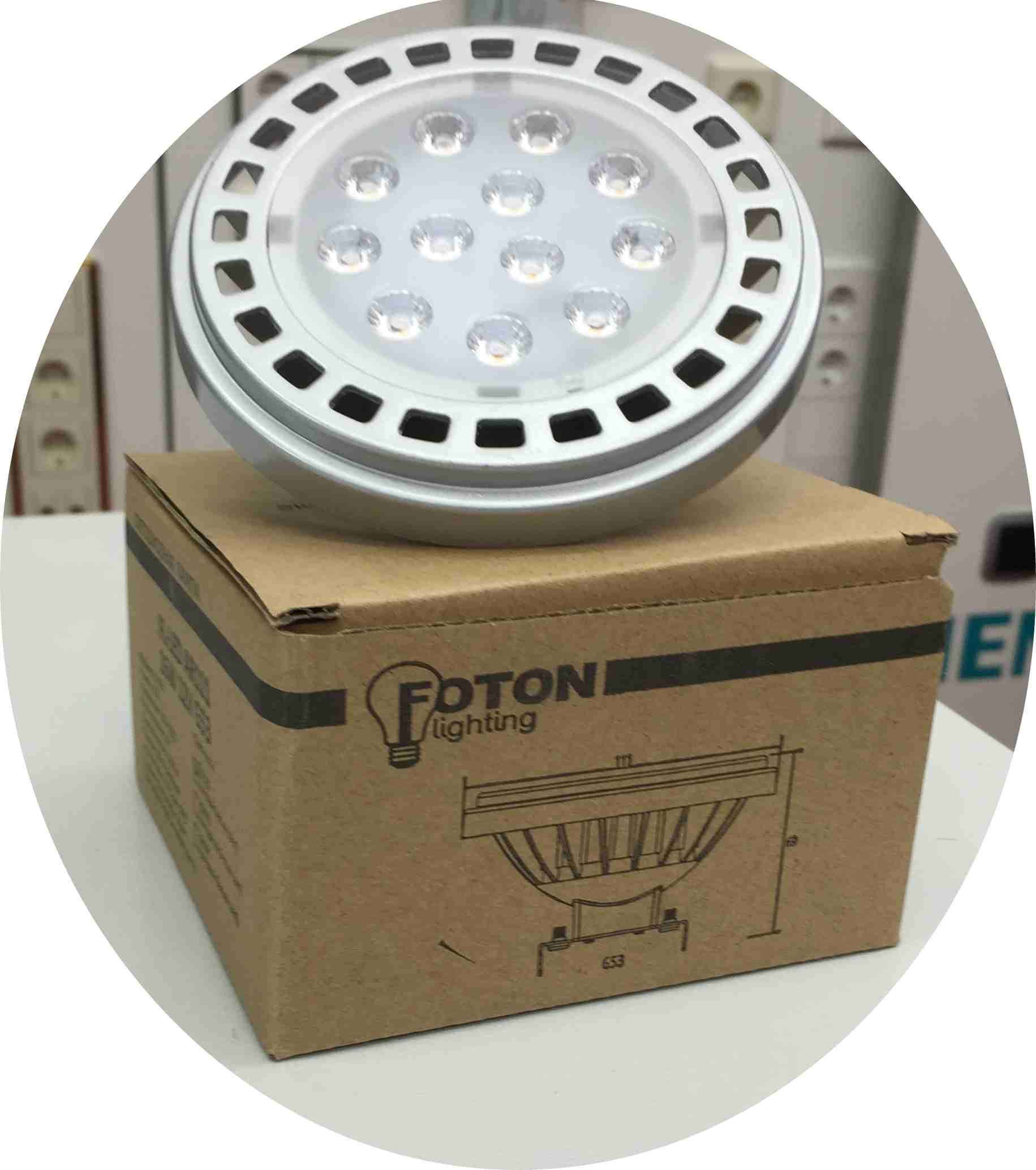 FOTON LIGHTING | G53 16W FL-LED  AR111 12VAC/DC 2700K  1250lm LED  Foton S439