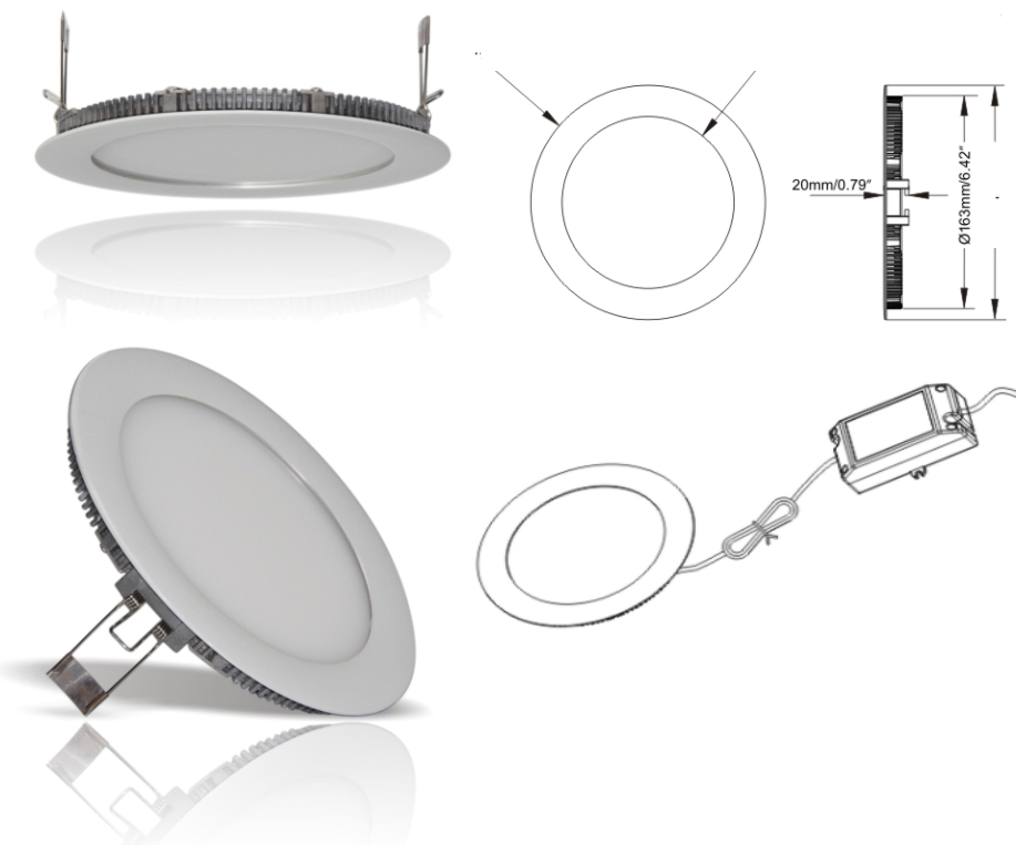 FOTON LIGHTING | 606242 FL-LED  PANEL-R04 4000K D=110 h=20 d=95 4 360 ( . )
