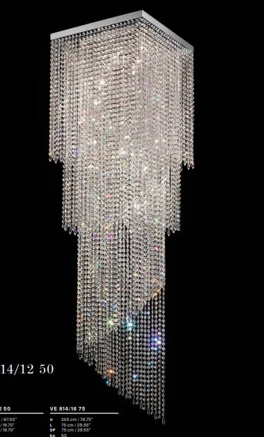 Ottocento by Masiero | VE 814/12 50 HALF CUT CRYSTAL люстра Masiero