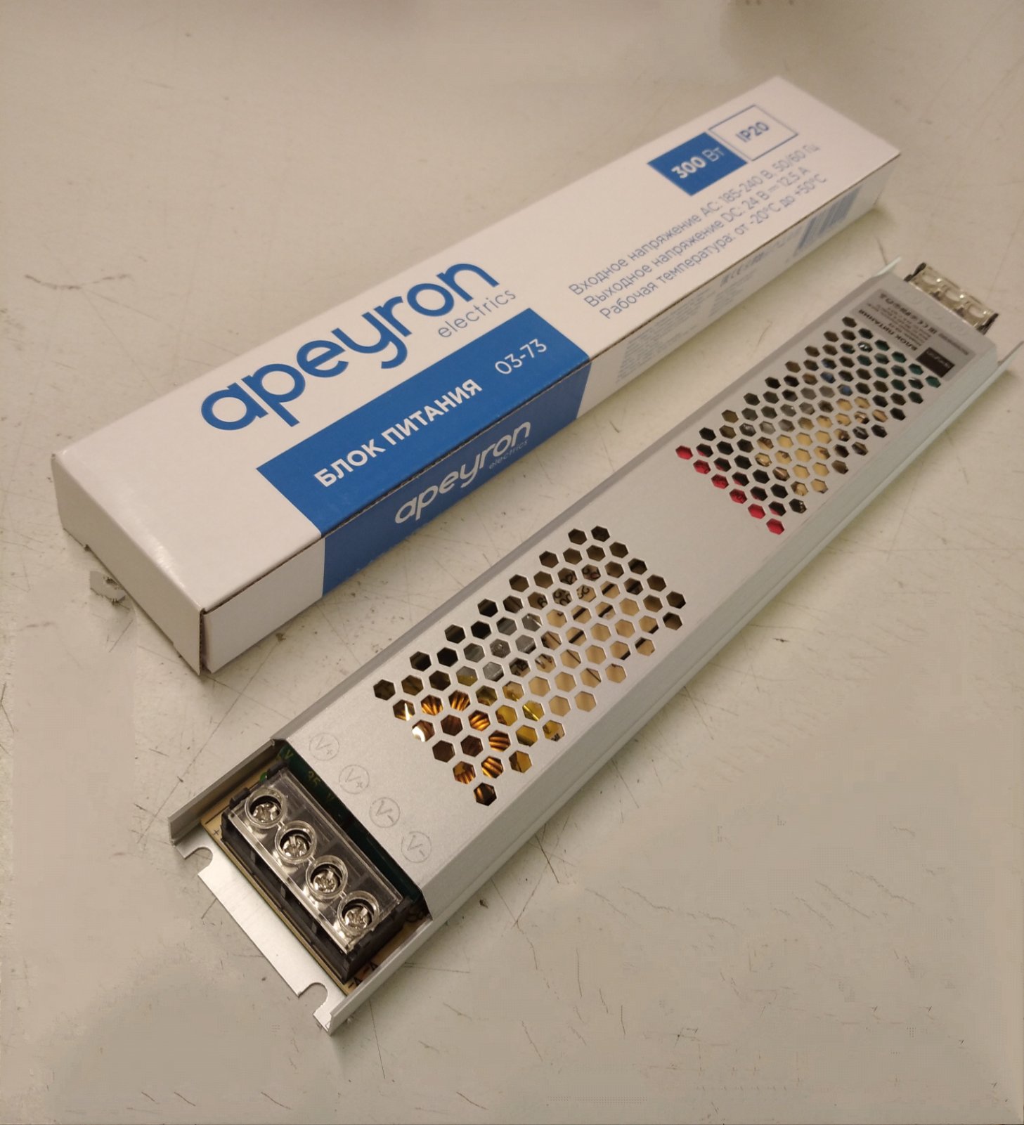 Apeyron | 03-73   24 , 300 , IP20, 12,25, , , , 308*53*22 .
