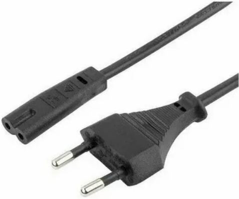 Feron | Провод с вилкой чёрный  FL-PC2.5-EU-C7-1.8M CEE 7/16- С7, 2х0.5мм?, 220В, 2.5A, 1.8м  Filum