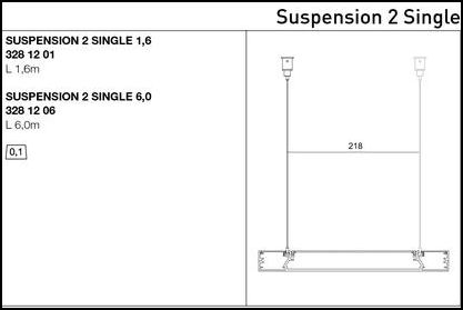Delta Light | 328 12 01  1.6m Suspension 2 single  Delta Light