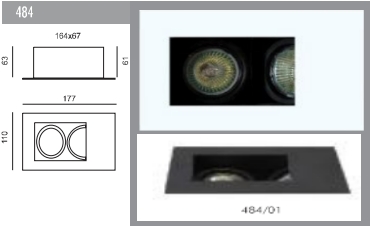 JISO | 484/04 GU5.3    JISO D158mm d140*95 mm h61