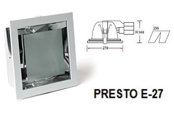 Vivoluce |  E27 D270*270 2*26W  Presto E27 VivoLuce VL0315S D270x270 H160 d256x256