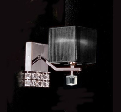 IDL | 387/1A бра paralume nero/trasparente crystal IDL