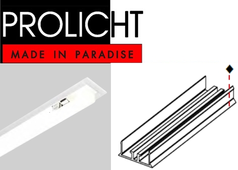 PROLICHT | 43008 03 RAL 9016 White   X-SMALL SYSTEM 40 max3m  PROLICHT, 1