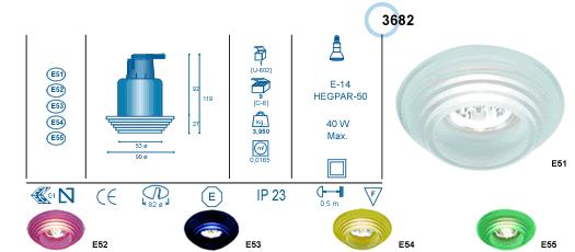 !  | 3682.51  14 R50    Xenon