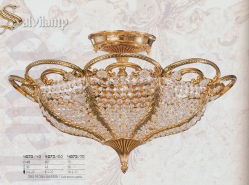 Salvilamp | 4873/75 gold brown patina  Salvilamp